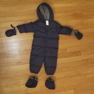 Jacadi Child Snow Suit w/ mittens & booties